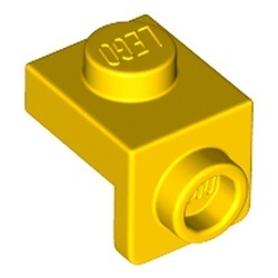 36841-3 Verbindingsplaat 1x1 - 1x1 geel NIEUW *1B256