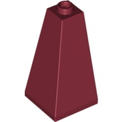 3685-59 Dakpan 75 graden 2x2x3 hoek (2 kanten) rood, donker NIEUW *1B162