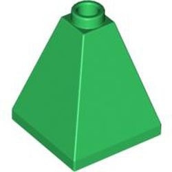 3688-6G Dakpan 75 graden 2x2x2 punt groen gebruikt *1D027