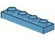 3710-72 Platte plaat 1x4 blauw, Maersk NIEUW *1B174