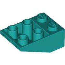 3747-39G Omgekeerde dakpan 33 graden 2x3 turquoise, donker gebruikt *1B402