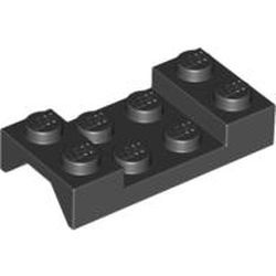 3788-11 Plaat 2x4 met spatbord (boven recht) zwart NIEUW *5A022