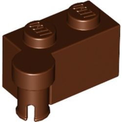 3830-88 Scharniersteen 1x2 (helft, top) bruin, roodachtig NIEUW *1B061