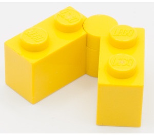 3830c01-3 Scharniersteen 1x4 compleet geel NIEUW *1B062
