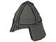 3844-10G Ridderhelm met nekbeschermer donker, grijs (klassiek) gebruikt *0L0000