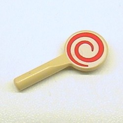 3900pb02-2 Lollie (rood/witte spiraal) crème NIEUW *0W008