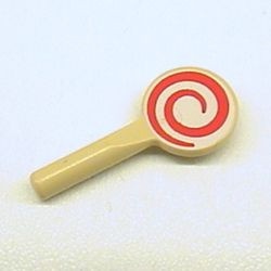 3900pb02-2G Lollie (rood/witte spiraal) crème gebruikt *1E016