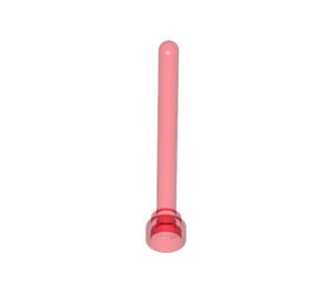 3957-17G Antenne 1x4 noppen hoog transparant rood gebruikt *1E013