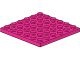 3958-71 Platte plaat 6x6 magenta NIEUW *5K0000