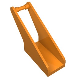 3997-4G Haakarm, basis 2x4 oranje gebruikt *1E003