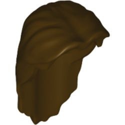 40239-120 Haar lang achter, scheiding midden bruin, donker NIEUW *0L0000