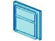 4034-15 Glas voor groot treinraam 1x4x3 transparant lichtblauw NIEUW *