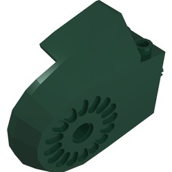 40374-80G Dinosaurus half lichaam met pinnen groen, donker gebruikt *0D000