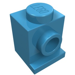 4070-72 Steen 1x1 met koplamp blauw, Maersk NIEUW *1B033