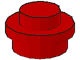 4073-5G Platte plaat 1x1 rond rood gebruikt *1B375