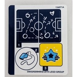 41330stk01 STICKER 41330 Stephanie's Voetbal Oefening NIEUW *0S0000