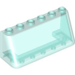 4176-15 Ruit 2x6x2 transparant lichtblauw NIEUW *