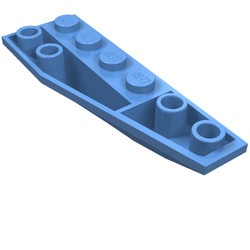 41764-42 Wig 6x2 afgerond omgekeerd rechts blauw, midden NIEUW *4D000