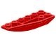 41765-5 Wig 6x2 afgerond omgekeerd links rood NIEUW *4D000
