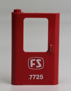 4181pb052-5G Trein, Deur 1x4x5 links met FS en 7725 patroon (Sticker) rood gebruikt *1D0000