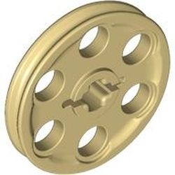 4185-2 Technic- Snaarwiel (Wedge Belt Wheel) crème NIEUW *0D0000