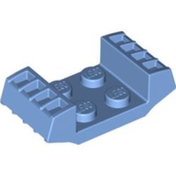41862-42G Plaat 2x2 met grill beide kanten erop blauw, midden gebruikt *5D0000