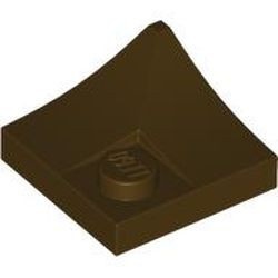4190-120 Boog 2x2 omgekeerd met nop bruin, donker NIEUW *5B016