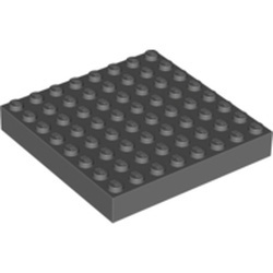 4201-85G Steen 8x8 grijs, donker (blauwachtig) gebruikt *5K0000