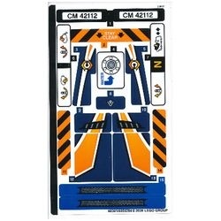 42112stk01 STICKER 42112 Concrete Mixer Truck NIEUW *0S0000