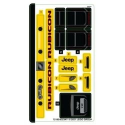 42122stk01 STICKER 42122 Jeep Wrangler NIEUW *0S0000