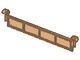 4218-18G Garagedeur- element zonder hendel transparant neonoranje gebruikt *1C030