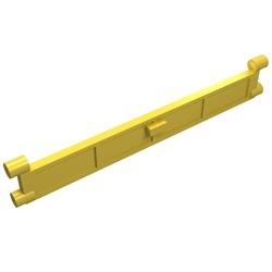 4219-3G Garagedeur- element met hendel geel gebruikt *1C030