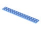 4282-105 Platte plaat 2x16 blauw, lichthelder NIEUW *1K0000