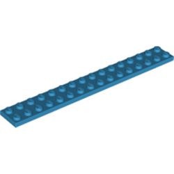 4282-153 Platte plaat 2x16 blauw, donkerazuur NIEUW *1K0000