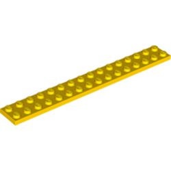 4282-3G Platte plaat 2x16 geel gebruikt *1A036