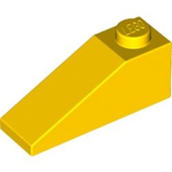 4286-3G Dakpan 33 graden 1x3 geel gebruikt *1D018