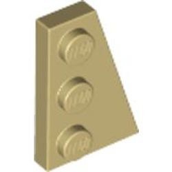 43722-2 Wig plaat 2x3 rechts crème NIEUW *1B228