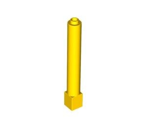 43888-3 Pilaar 1x1x6 massief met sokkel geel NIEUW *2B073