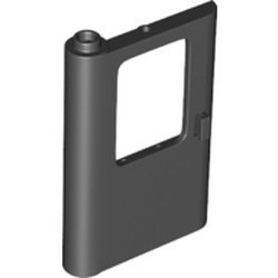 43967-11 Trein, Deur 1x4x5 links DIKKE STEUN BENEDEN zwart NIEUW *