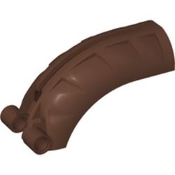 44140-255G Bionicle Rahkshi rugbescherming met gleuf parel bruin gebruikt *