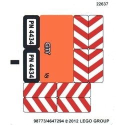 4434stk01 STICKER 4434 Tipper Truck NIEUW *0S0000
