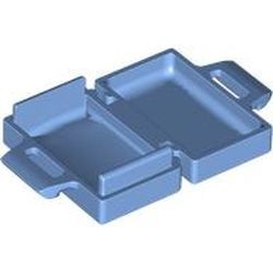 4449-42G Koffer blauw, midden gebruikt *1E017
