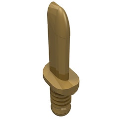 44658a-115 Mes (per stuk) goud, parel NIEUW *0L0000