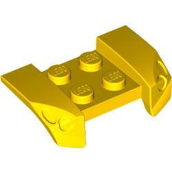 44674-3G Plaat 2x4 met spatbord, vleugels, overhang lamp geel gebruikt *6K05