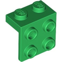 44728-6 Verbindingsplaat 1x2- 2x2 groen NIEUW *1B257