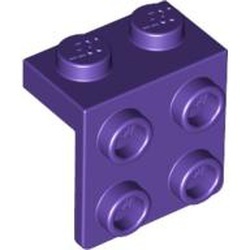 44728-89 Verbindingsplaat 1x2- 2x2 paars, donker NIEUW *1B258