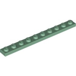4477-48 Platte plaat 1x10 groen, zandkleurig NIEUW *1B180