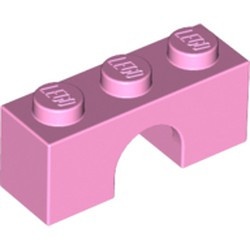 4490-104 Steen, boog 1x3x1 hoog roze, helder NIEUW *1B382
