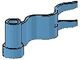4495-42 Vaandel/wimpel blauw, midden NIEUW *1B056