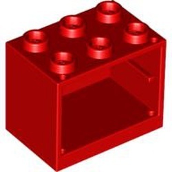4532b-5 Kastje klein 2x3x2 (zie 4533 voor deur) rood NIEUW *5K000